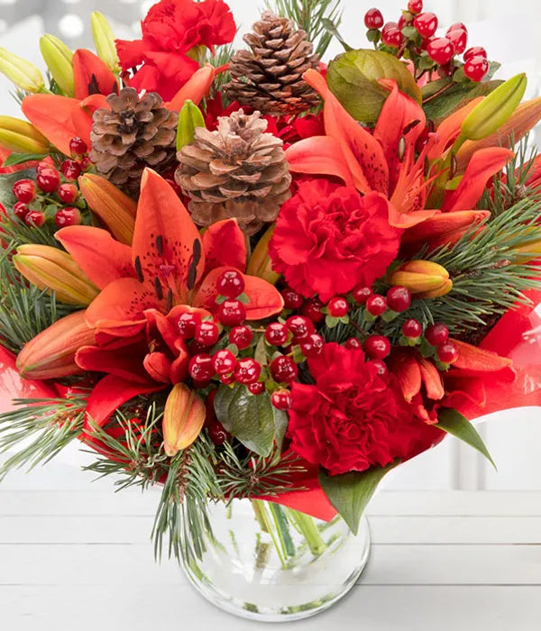 christmas flower arrangements for table