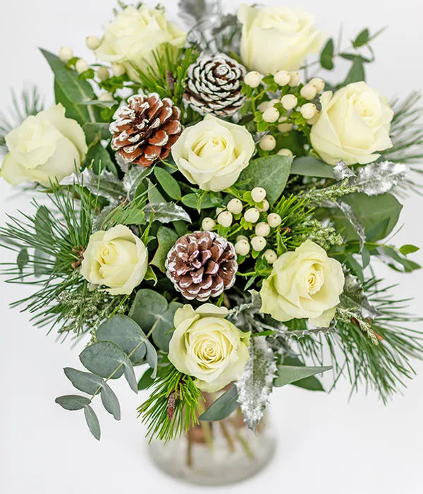 artificial christmas bouquet