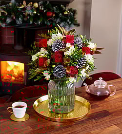 christmas funeral flowers