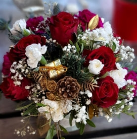 christmas flower centerpiece