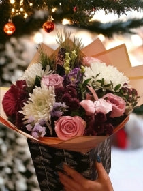 christmas floral centerpiece